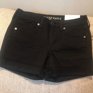 American Eagle Next Level Stretch Black Midi Short
